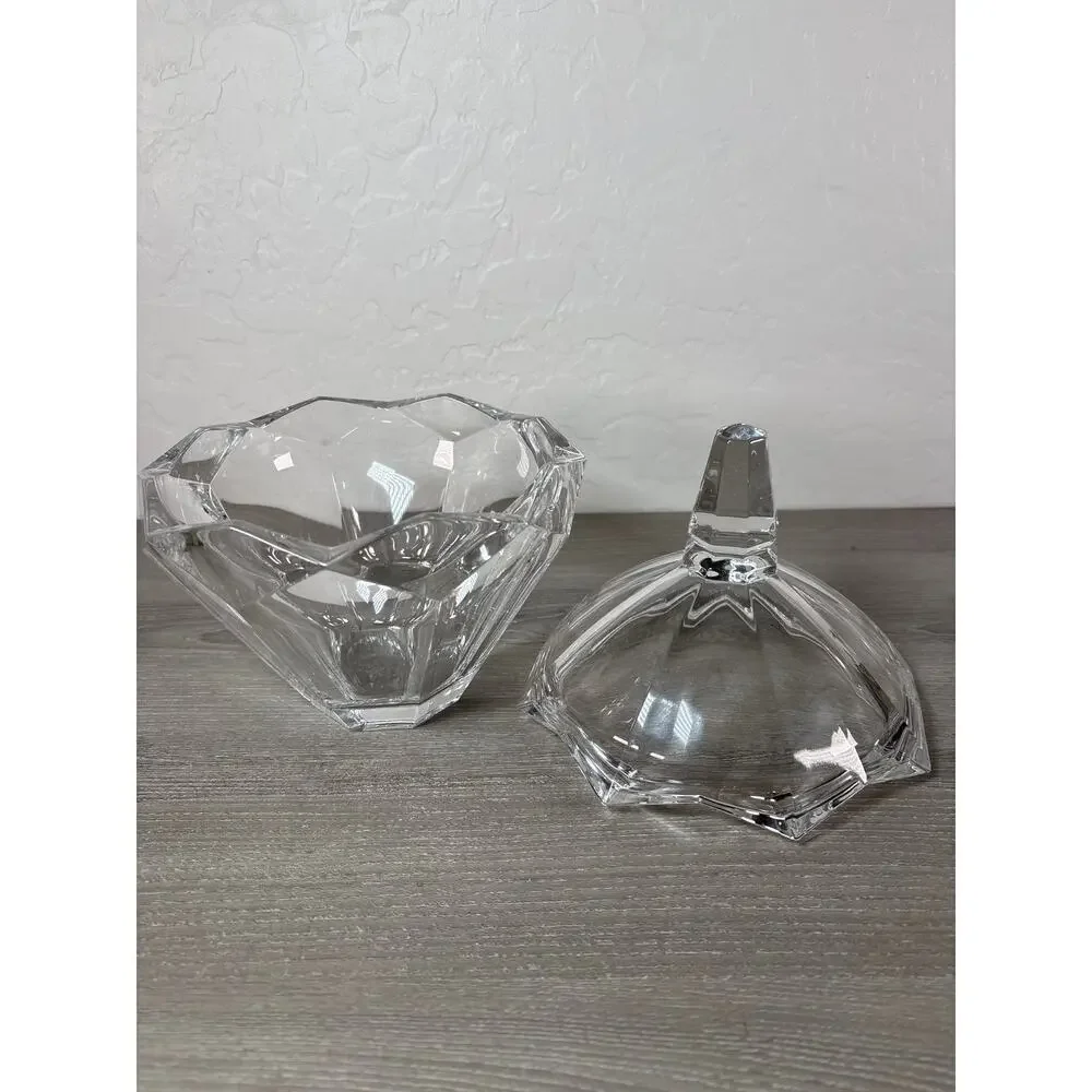 Lenox Carat Collection Crystal Candy Box‎ & Lid Discontinued Piece